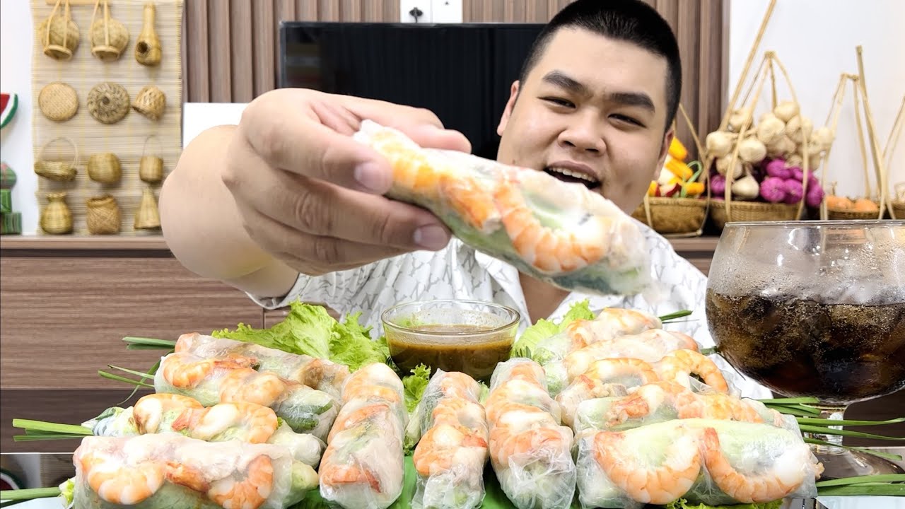 Khai Clip Đầu Năm Với Mâm Gỏi Cuốn Tôm Thịt Chấm Mắm Nêm Size Nửa Bắp Tay Siêu Chất Lượng | Tập 488
