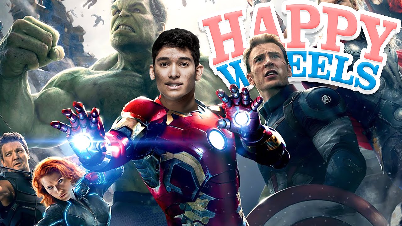 ENTREI PARA OS VINGADORES !!  - HAPPY WHEELS