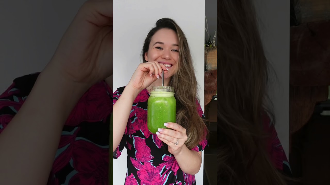 How to make a green juice without a juicer #shorts #greenjuice #healthy #recipe #food