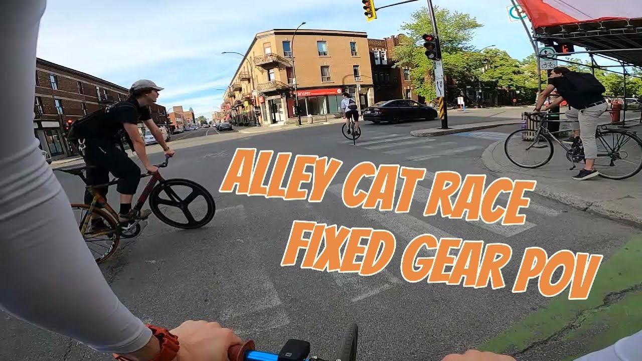 ALLEY CAT RACE in MONTREAL - FIXED GEAR POV