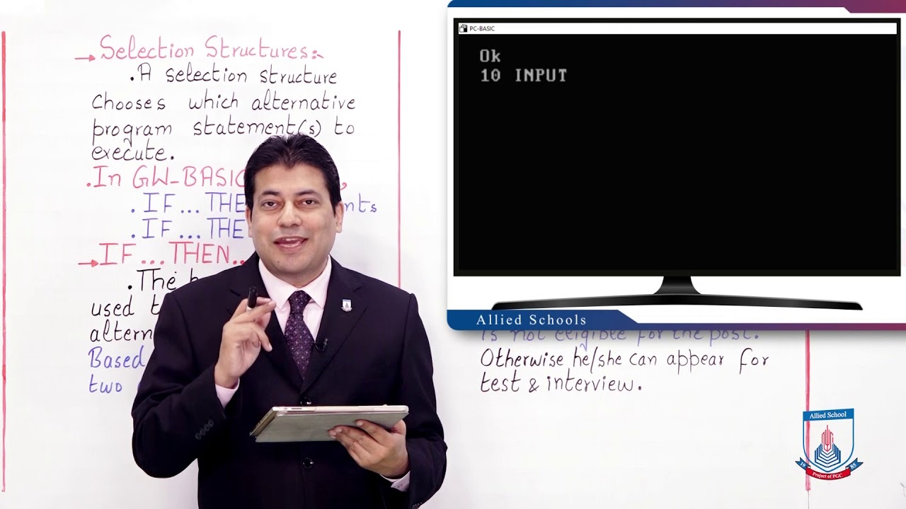 Class 10 - Computer Studies - Chapter 3 - Lecture 5 Selection Structures - II - Allied Schools
