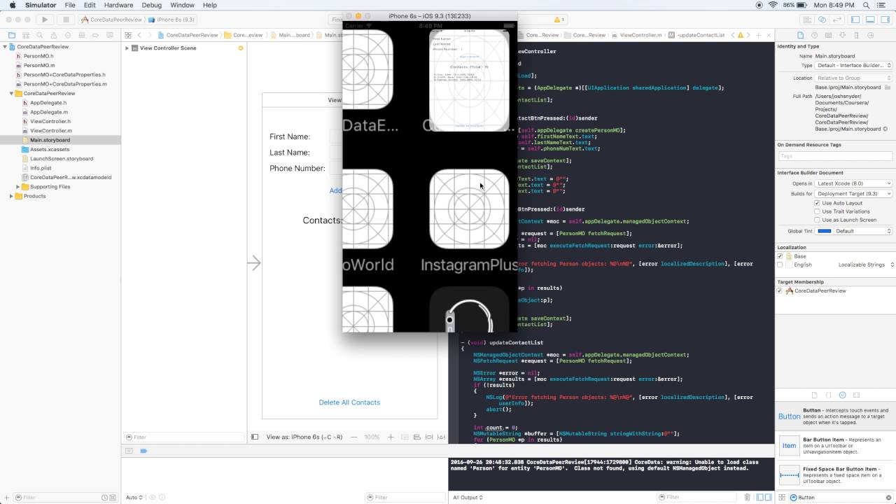 iOS App - Core Data Example