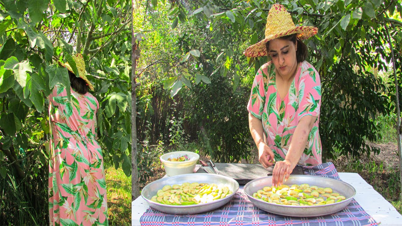 Traditional Village Life | Apple🍏 & Fig Harvest + Sun Drying