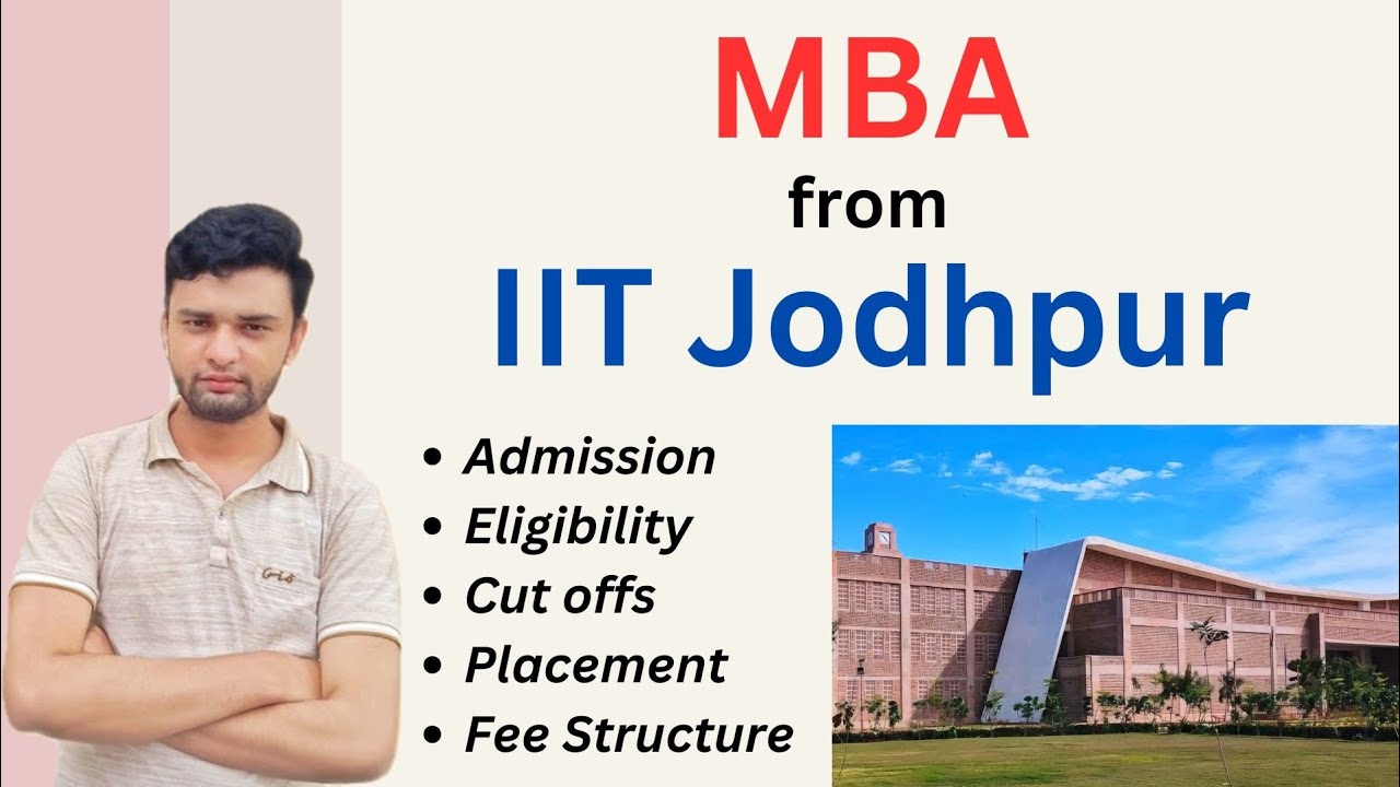 MBA From IIT Jodhpur🔥 | Great Option with Low Percentile😍