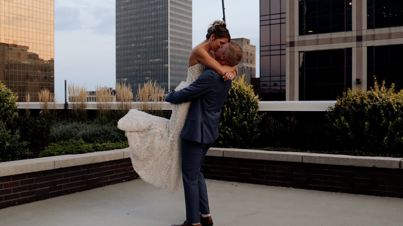 Meredith & John's Wedding Film | The Regions Tower, Indianapolis, Indiana