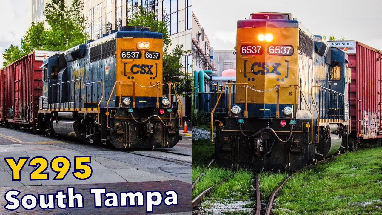 CSX Tampa Street Runner Y295 Chase: Industry Switching in South Tampa!
