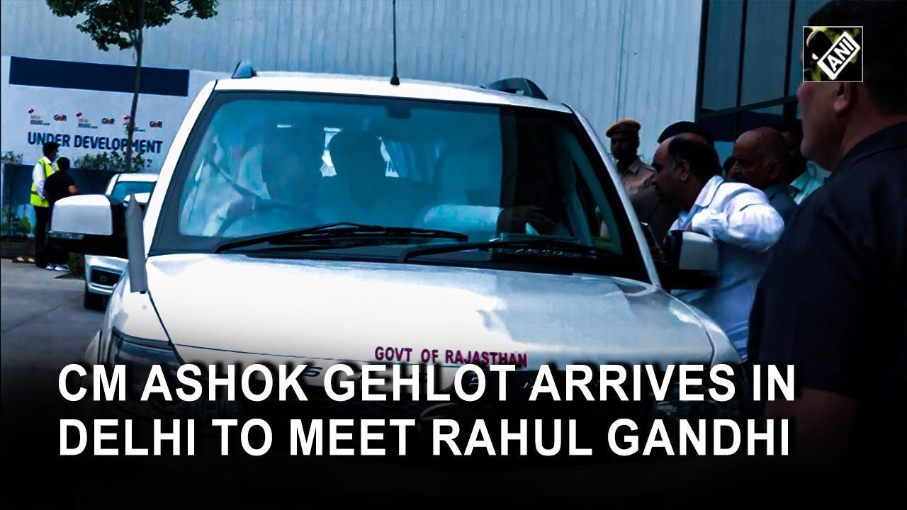 Rajasthan CM Ashok Gehlot arrives in Delhi to meet Rahul Gandhi