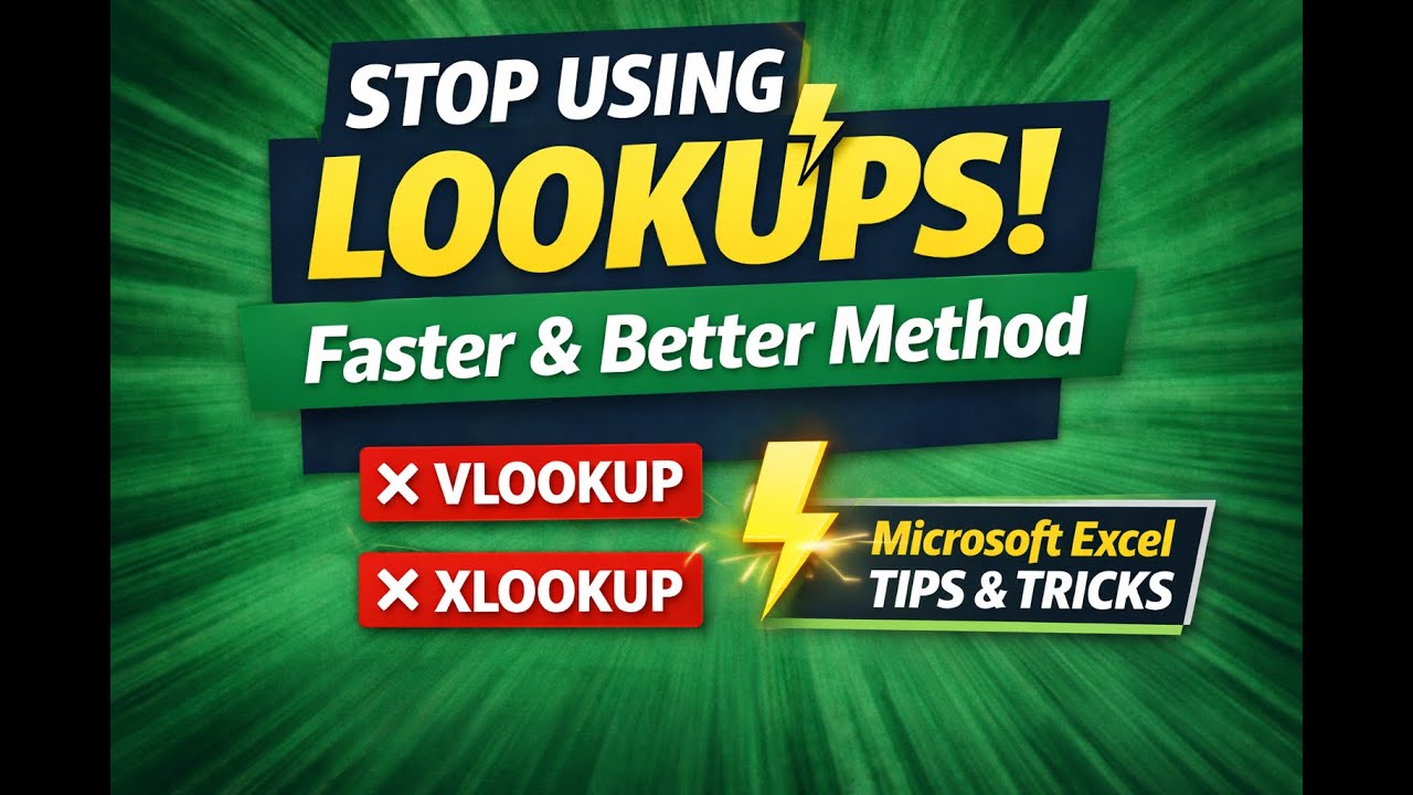 Stop Using VLOOKUP, XLOOKUP, and INDEX MATCH in Excel | Build Your Data Model