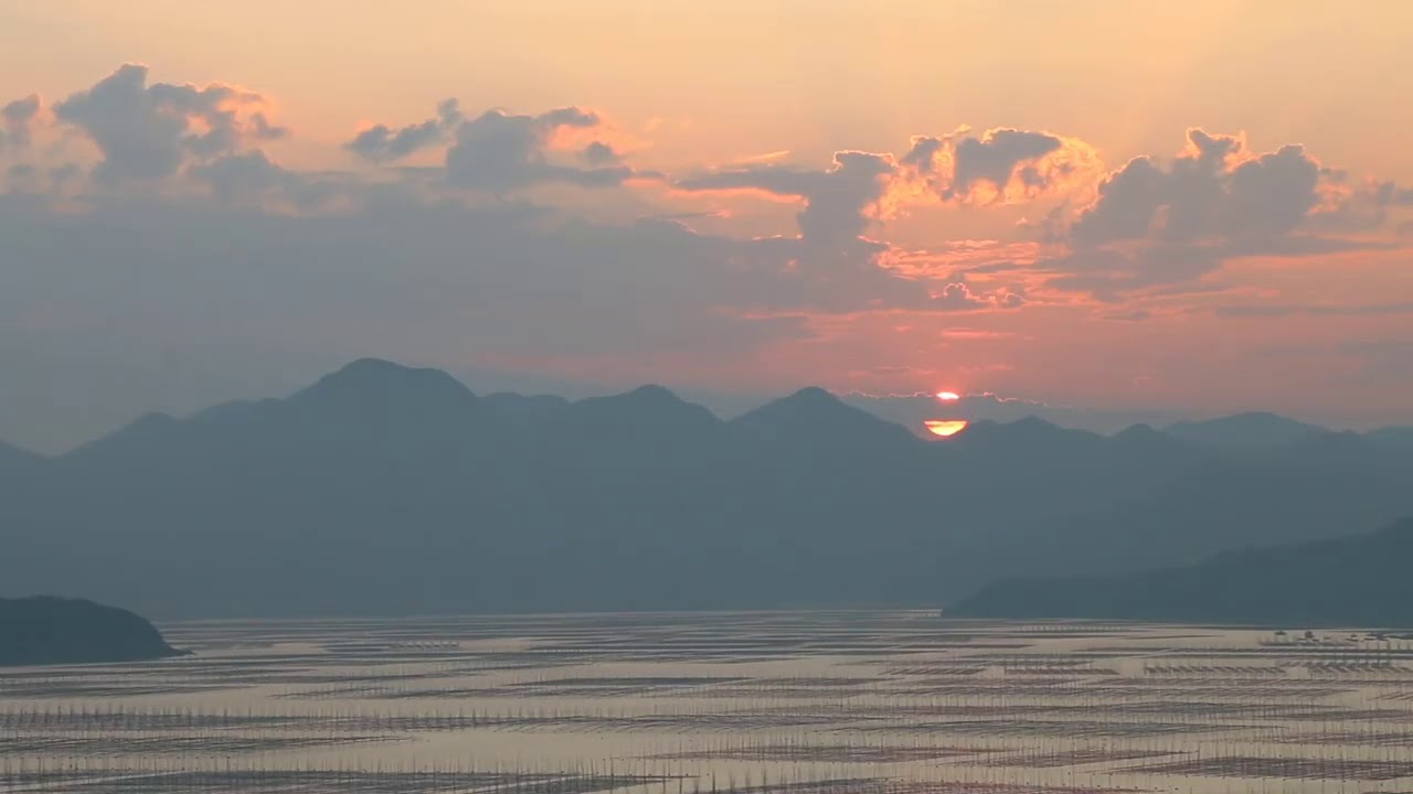 Sunset over Xiapu's Mudflat