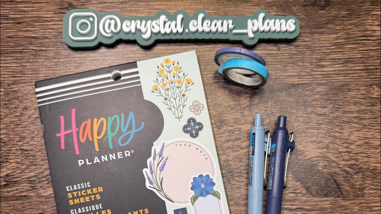 Moody Blue Theme In My Classic Vertical Planner