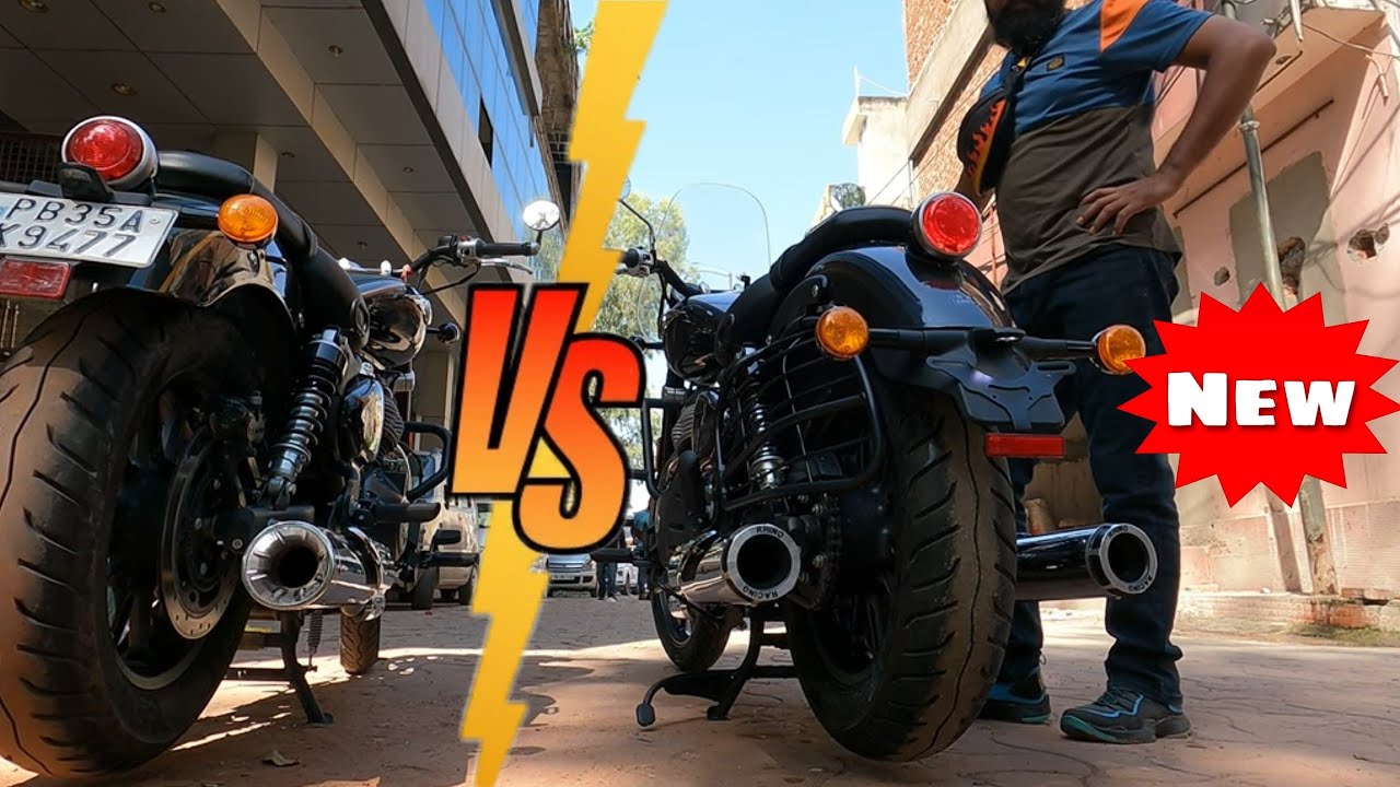 Rhino Racing new exhausts for Super Meteor 650 @BYKOLOGY vs. the old model