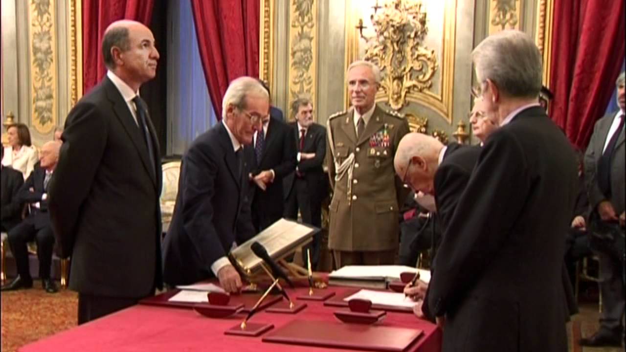 Al Quirinale il Giuramento del Governo Monti