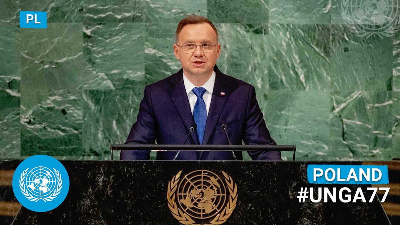 (Polski) 🇵🇱 Poland - President Addresses United Nations General Debate, 77th Session | #UNGA