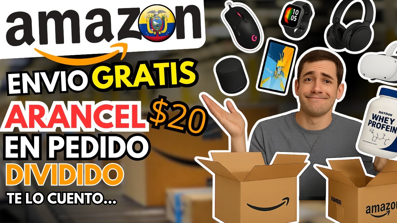 AMAZON envio GRATIS pagas una sola vez el ARANCEL de $20 ECUADOR 2025 🇪🇨 #ecuador #amazonecuador