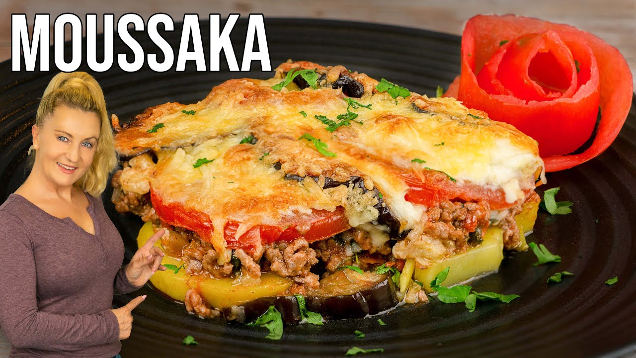 Мусака Рецепт | Греческая запеканка из баклажанов и картофеля с фаршем просто восхитительна