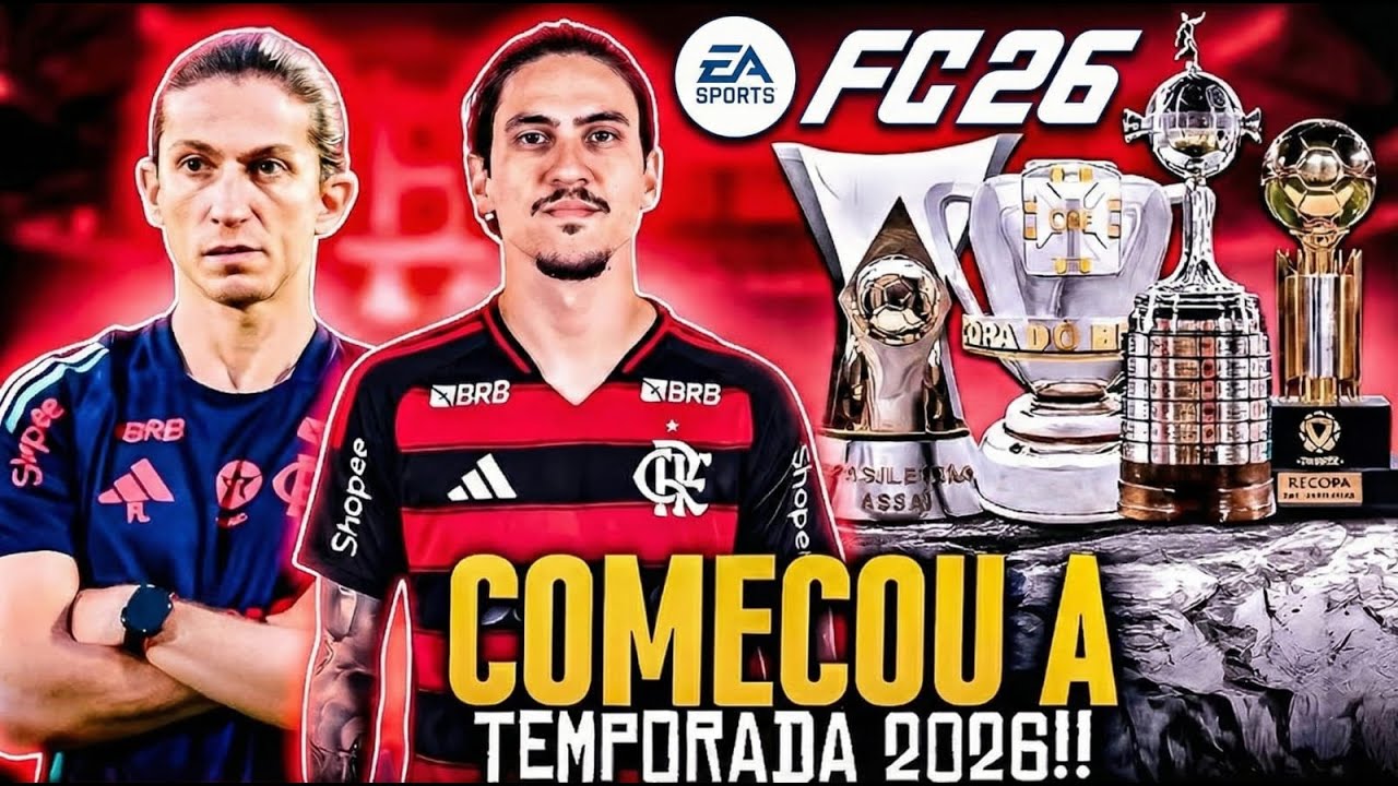 RUMO A TRÍPLICE COROA com o FLAMENGO de FILIPE LUIS| EA FC26