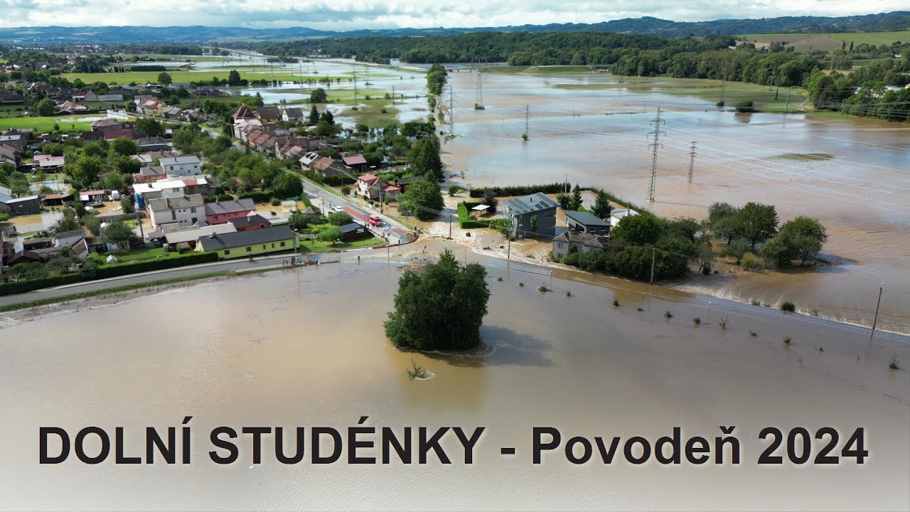 Povodeň 2024 - Dolní Studénky - řeka Desná