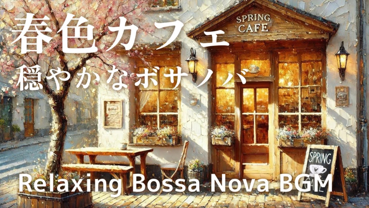 春色カフェ | 穏やかなボサノバBGMで癒しのひととき | Relaxing Bossa Nova Music