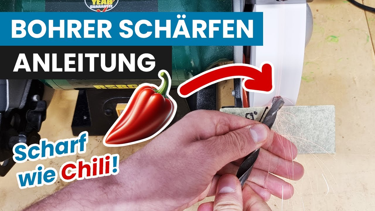 Bohrer sch&auml;rfen - Metallbohrer richtig schleifen | Anleitung