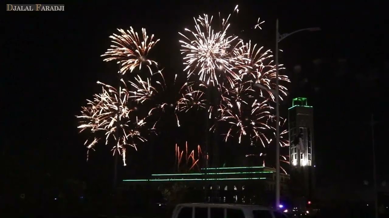 🎉🎆 ألعاب نارية بمدينة بشار والجامع الكبير 