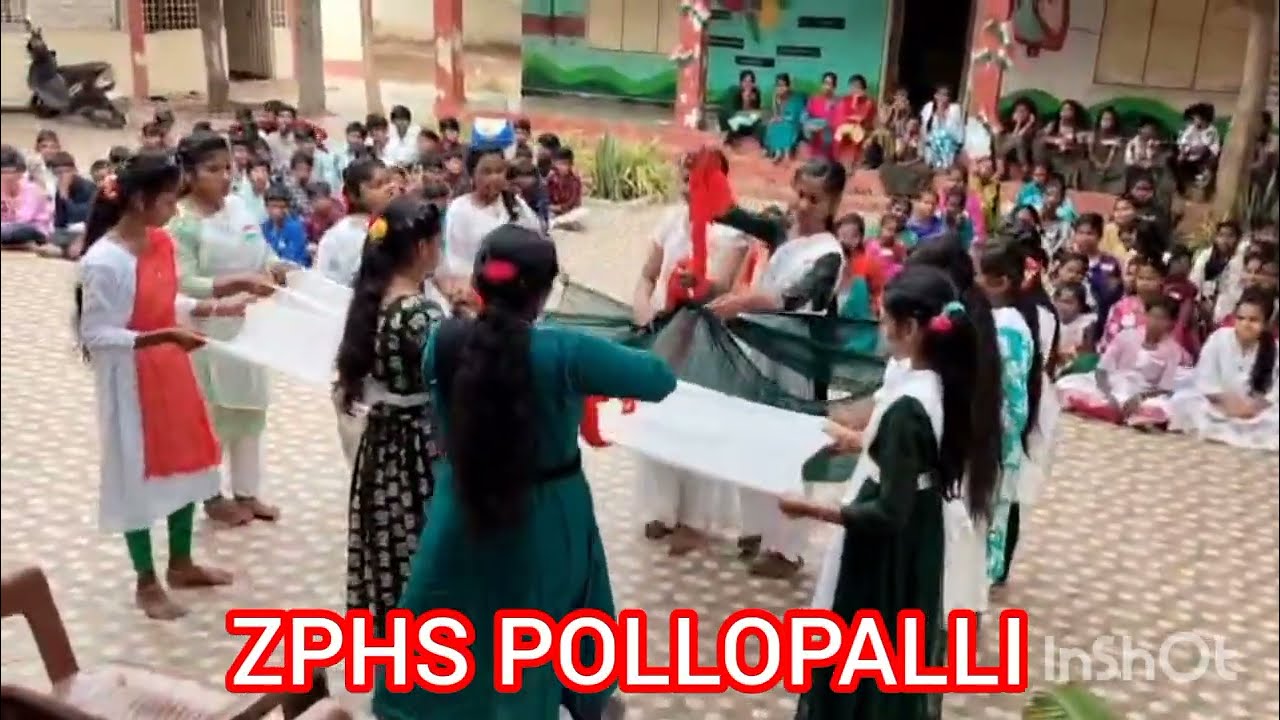 Republic day celebrations in ZPHS Pollopalli