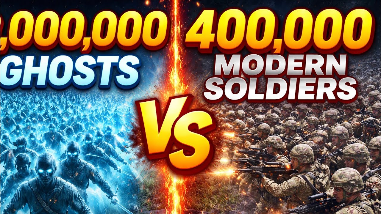 2,000,000 Ghosts vs 400,000 Modern Soldiers | UEBS2 Ultimate Epic Battle