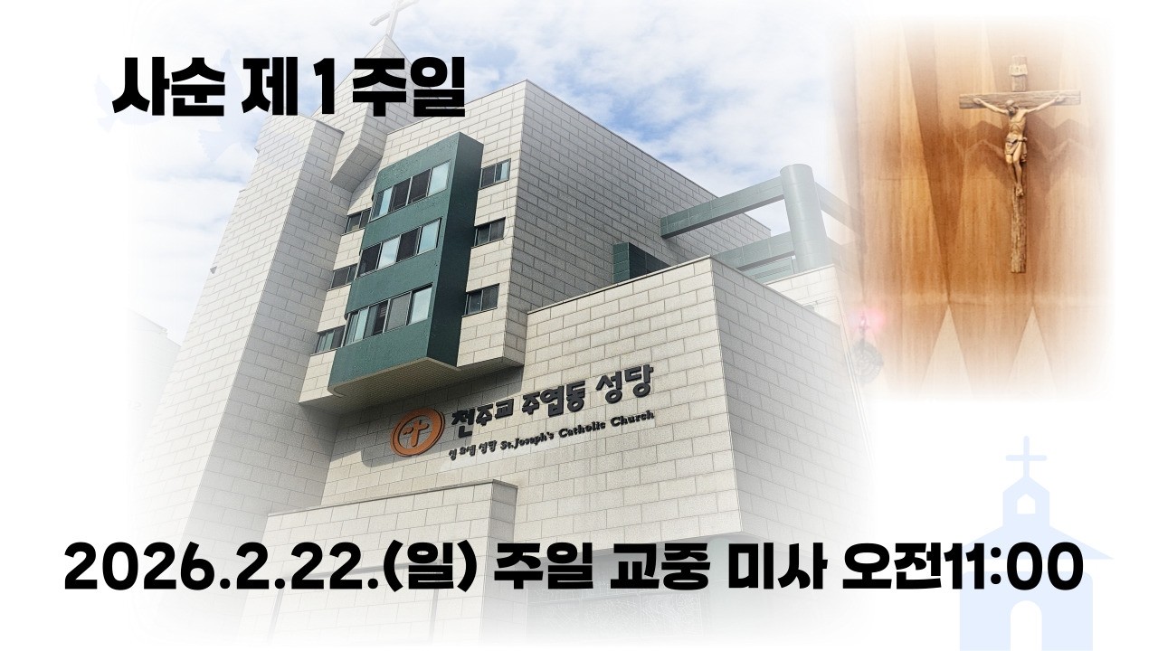 2026년 2월 22일(일) 주일 오전 11시 