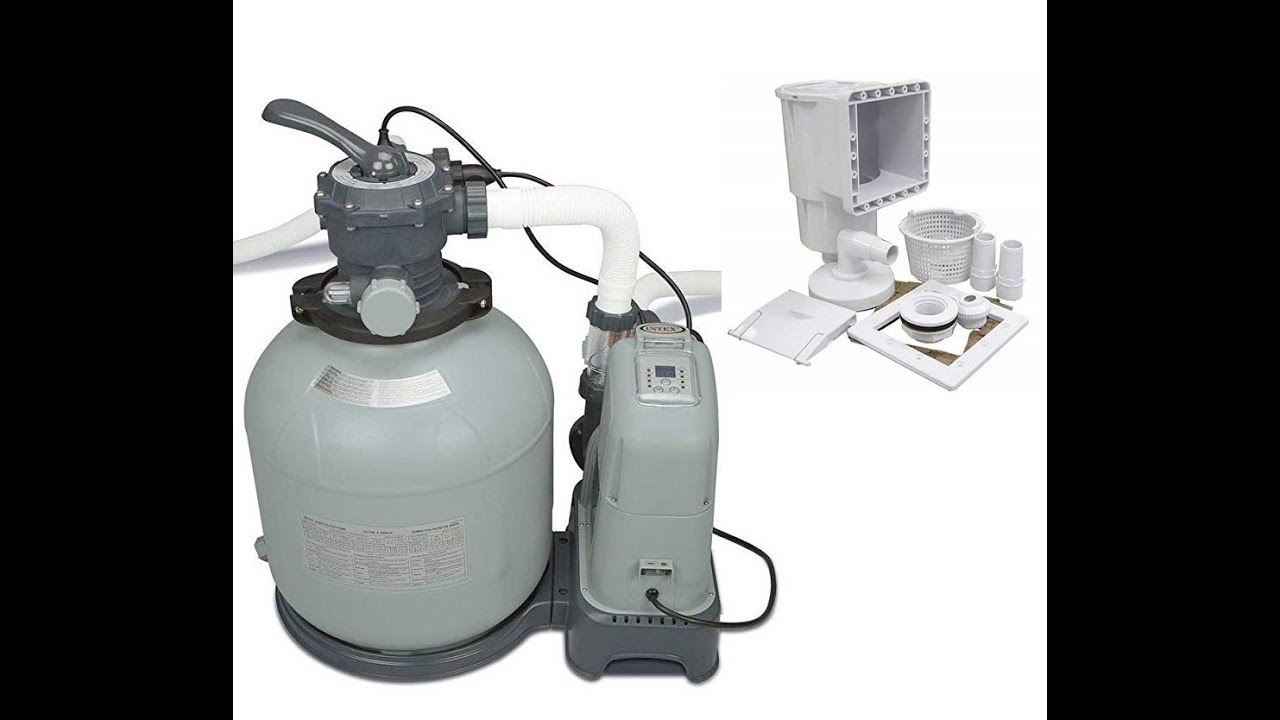 Intex Krystal Clear Saltwater System & Sand Filter Pump ECO20110 (28679EG) & Hayward Skimmer.