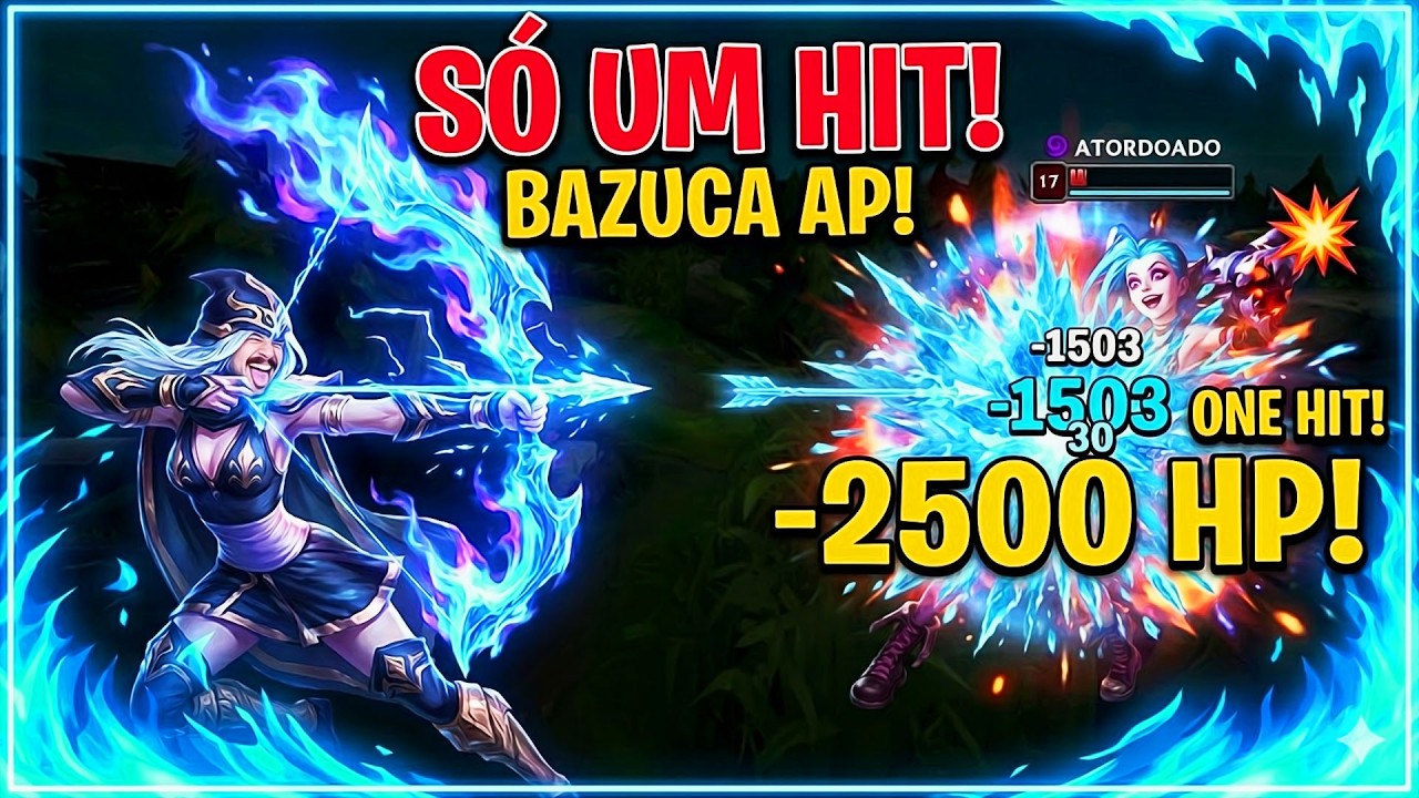 NINGUÉM ACREDITOU NESSA ASHE AP MID ATÉ EU EXPLODIR O ADC INIMIGO COM UM HIT! - GAMEPLAY