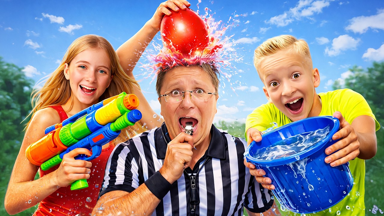 💦 Nu mă uda challenge 🔫  Fete vs Băieți 👧👦
