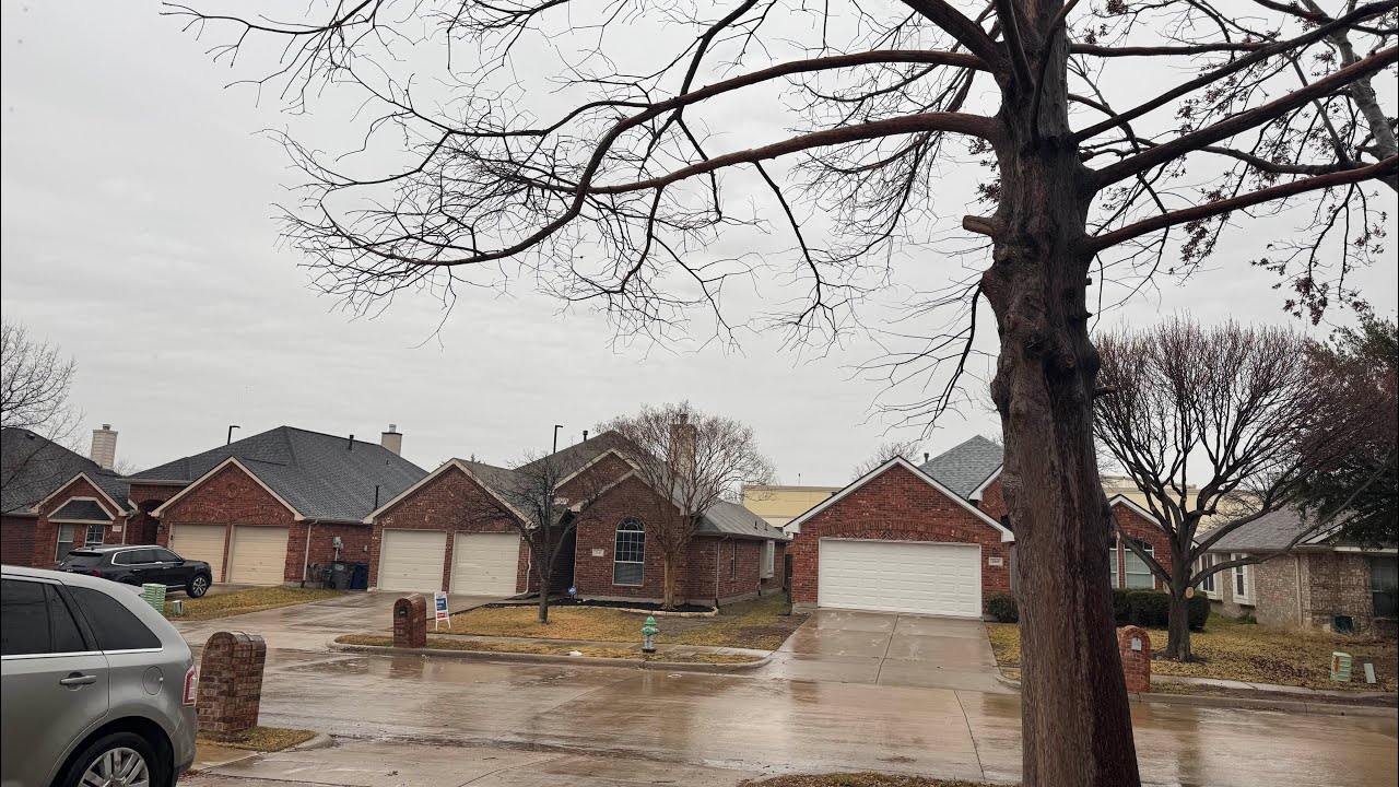 30 MPH Wind Gusts and Sleet Hit Frisco TX 1/23/26