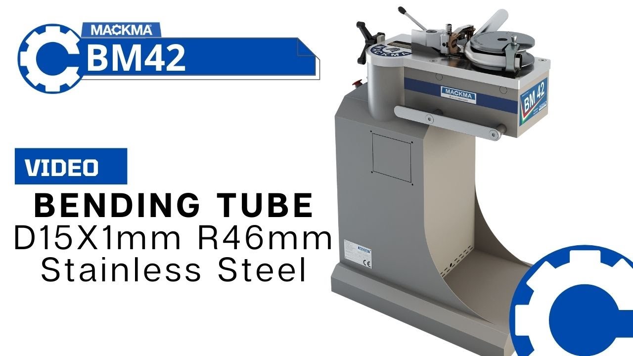 Mackma Machine: BM42 bending Tube D15x1mm R46mm Stainless Steel