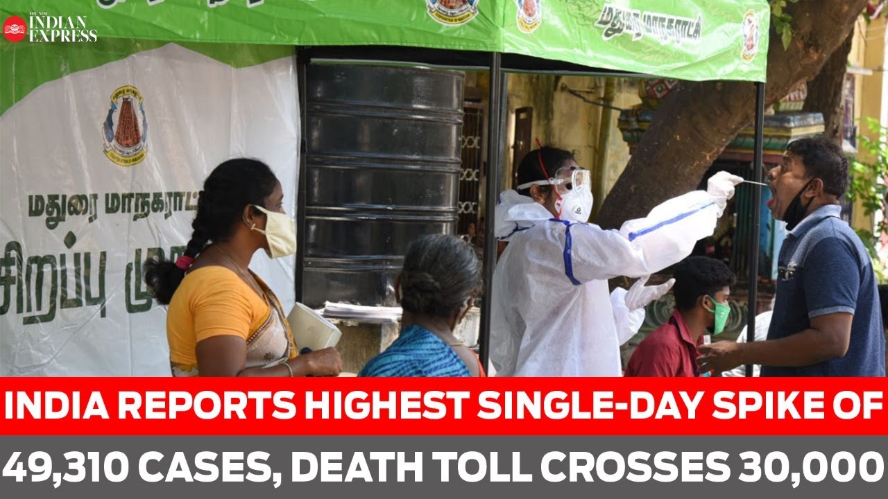 India reports highest single-day spike of 49,310 cases, death toll crosses 30,000