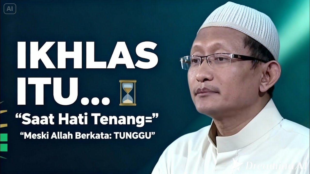 Belajar ikhlas . Ceramah ustadz abu Yahya Badrussalam LC. 