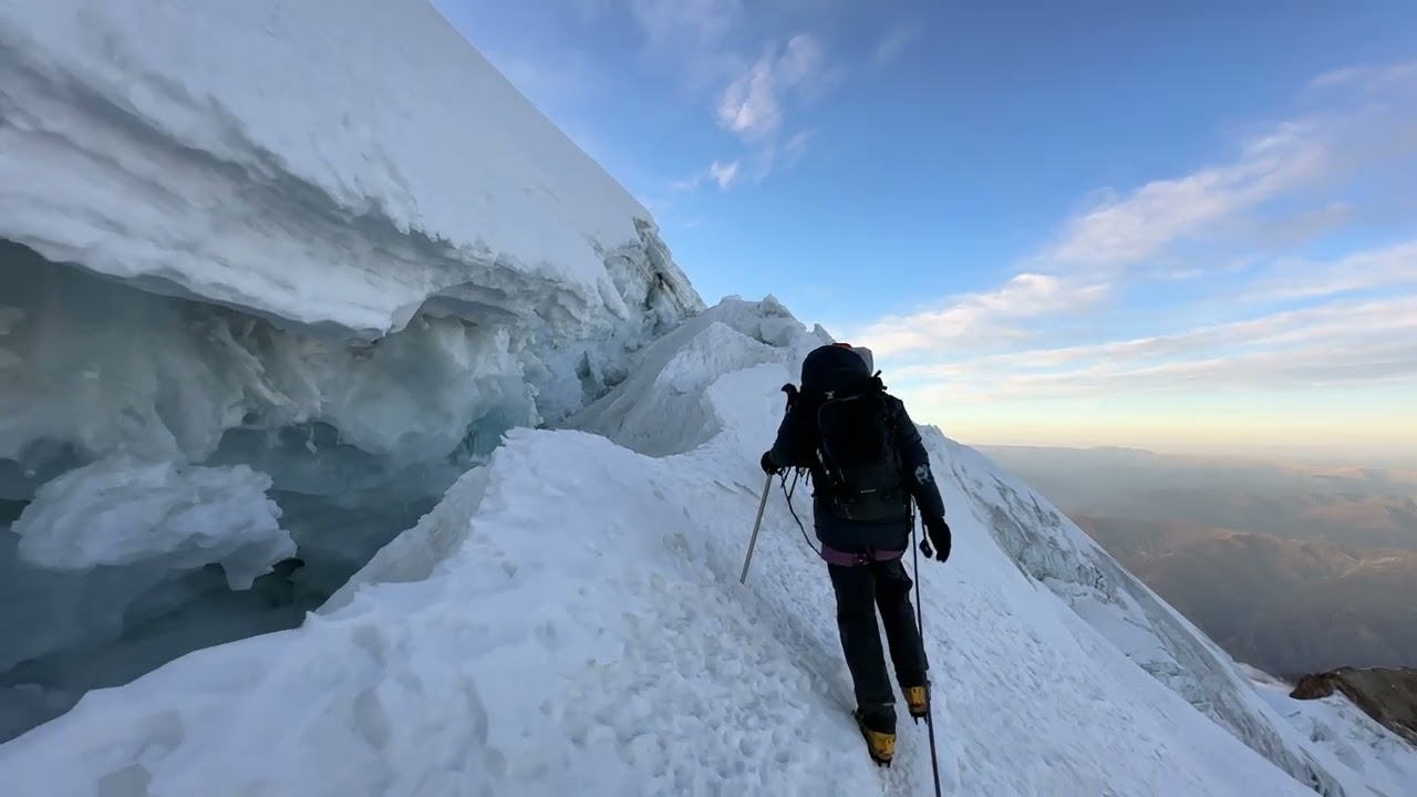 Climbing Illimani, the second-highest mountain in Bolivia
