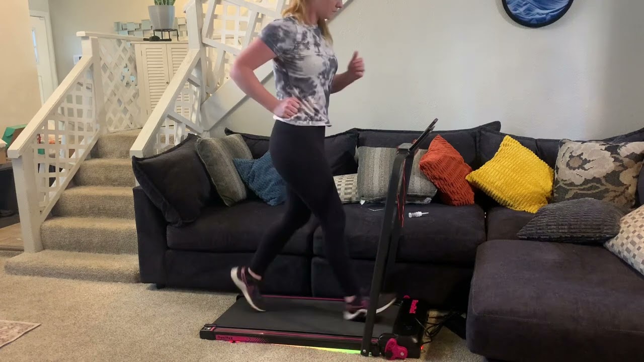RuniRox foldable treadmill with adjustable incline