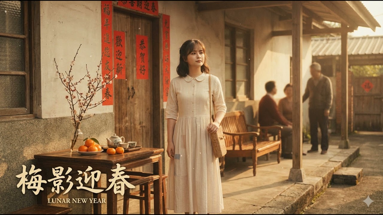《梅影迎春》｜70年代校園民歌風｜把團圓寫成一束暖陽