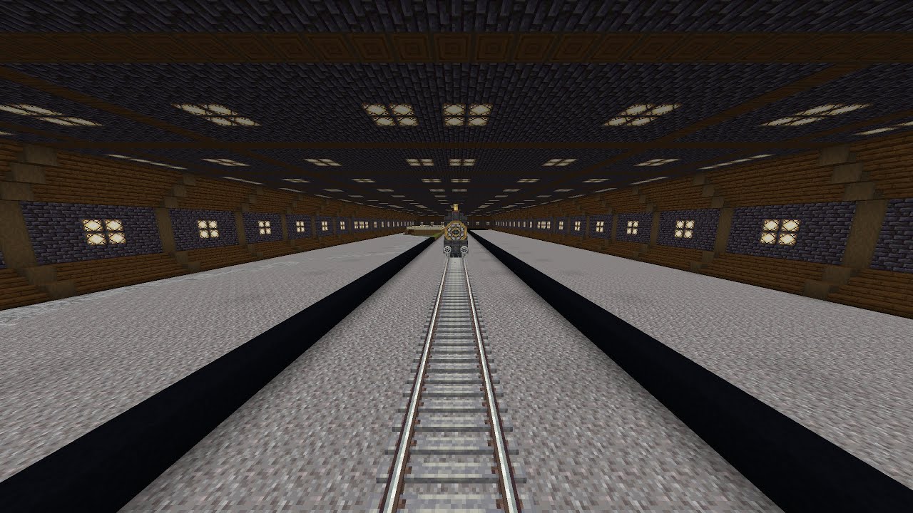 Decorating The Underground Train Yard (Minecraft Create Mod)