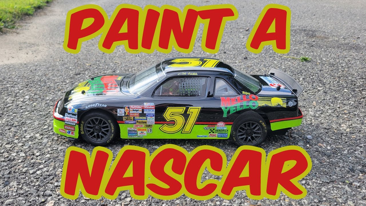 How to paint a Losi NASCAR - Days of Thunder Mello Yello 51!