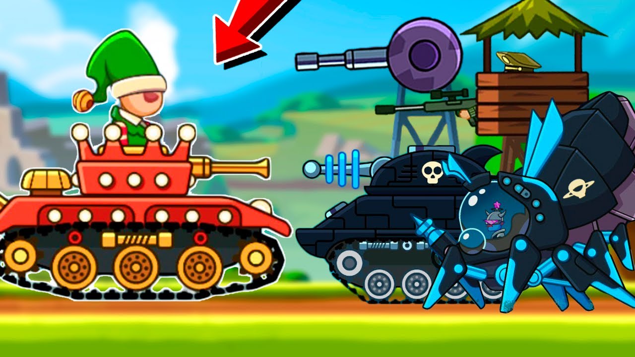 TANK JOKER VS ALL BOSSES in EPIC JOURNEY - Hills of Steel. Games Tanks