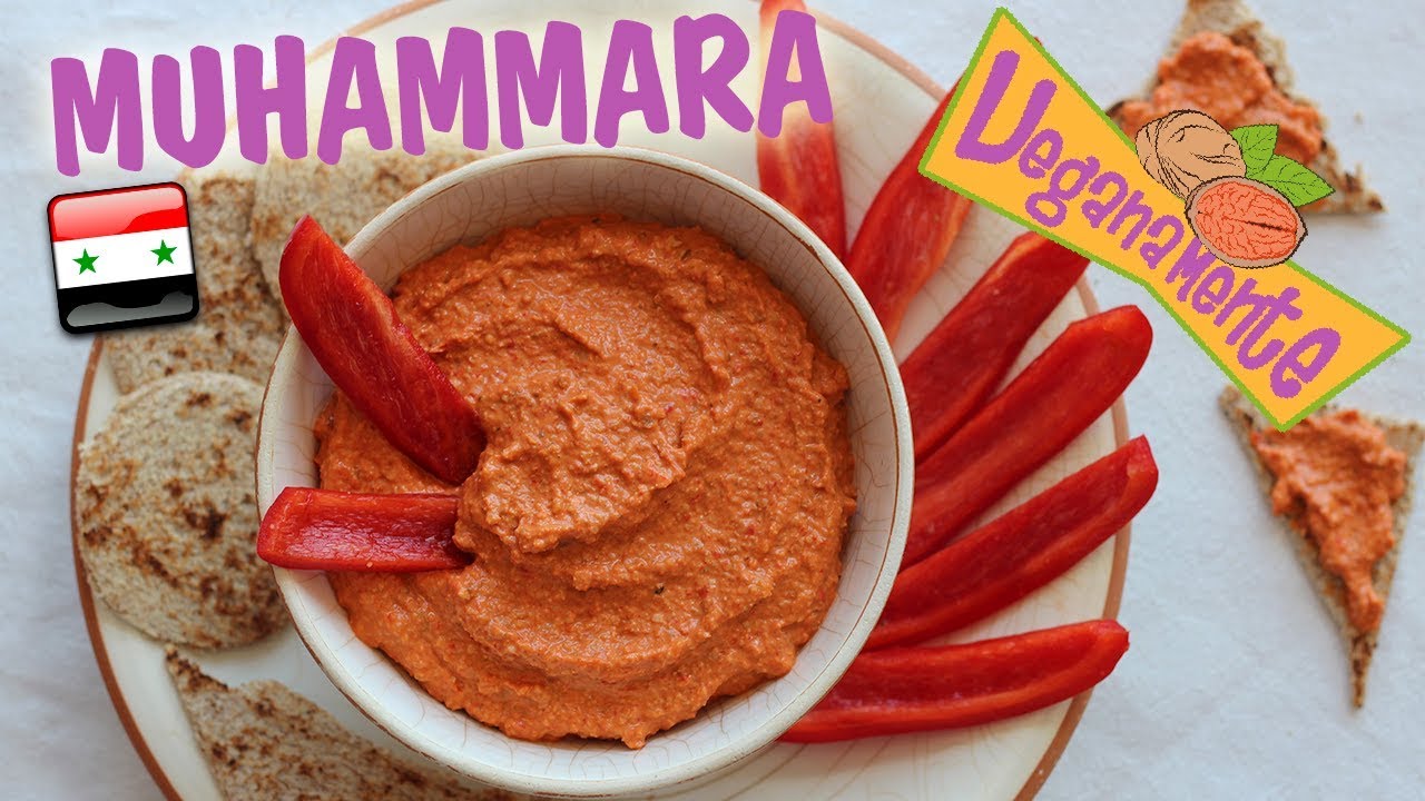 🌶️MUHAMMARA 🌶️ | PATÉS Vegans | Рецепты вегетарианцев | Veganamente