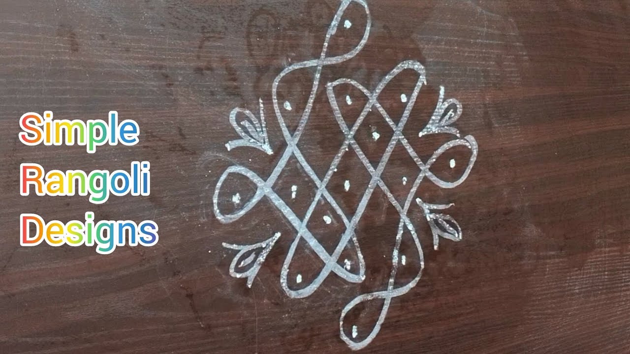 # Simple rangoli designs || Muggulu designs || Simple Homely Vlogs ||