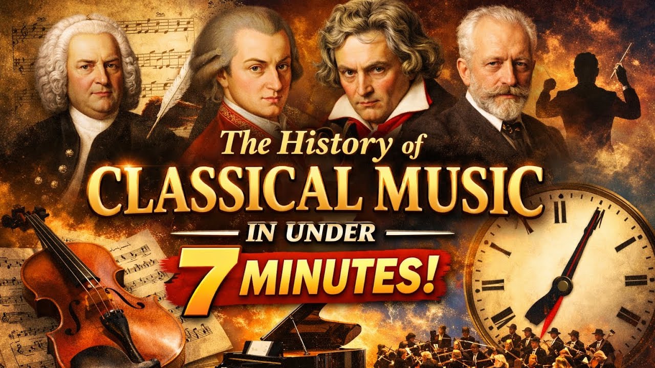 The History of Classical Music | UNDER 7 MINUTES