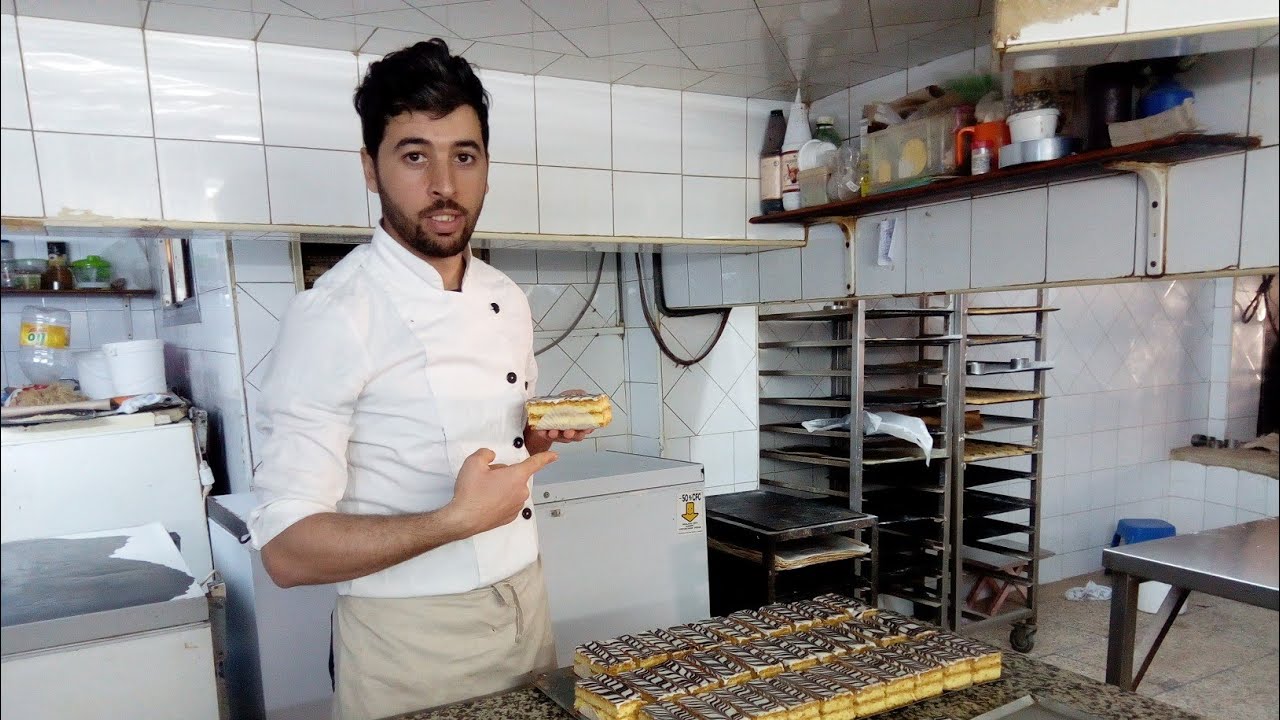 طريقة تحضير الميلفاي في المخابز مع شاف حبيب الله mille-feuille