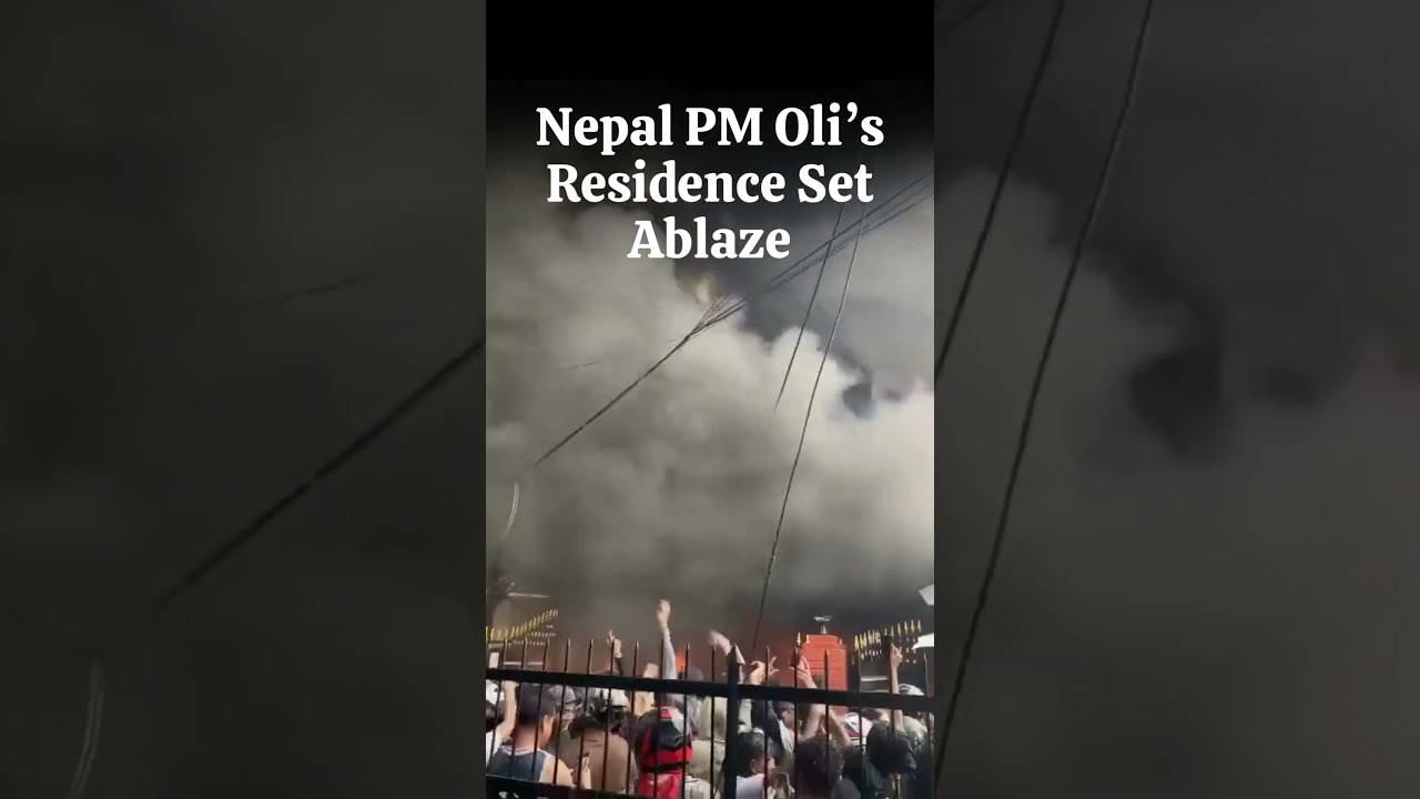 Viral Visuals: Nepal PM Oli&rsquo;s Residence Set Ablaze Amid Protests