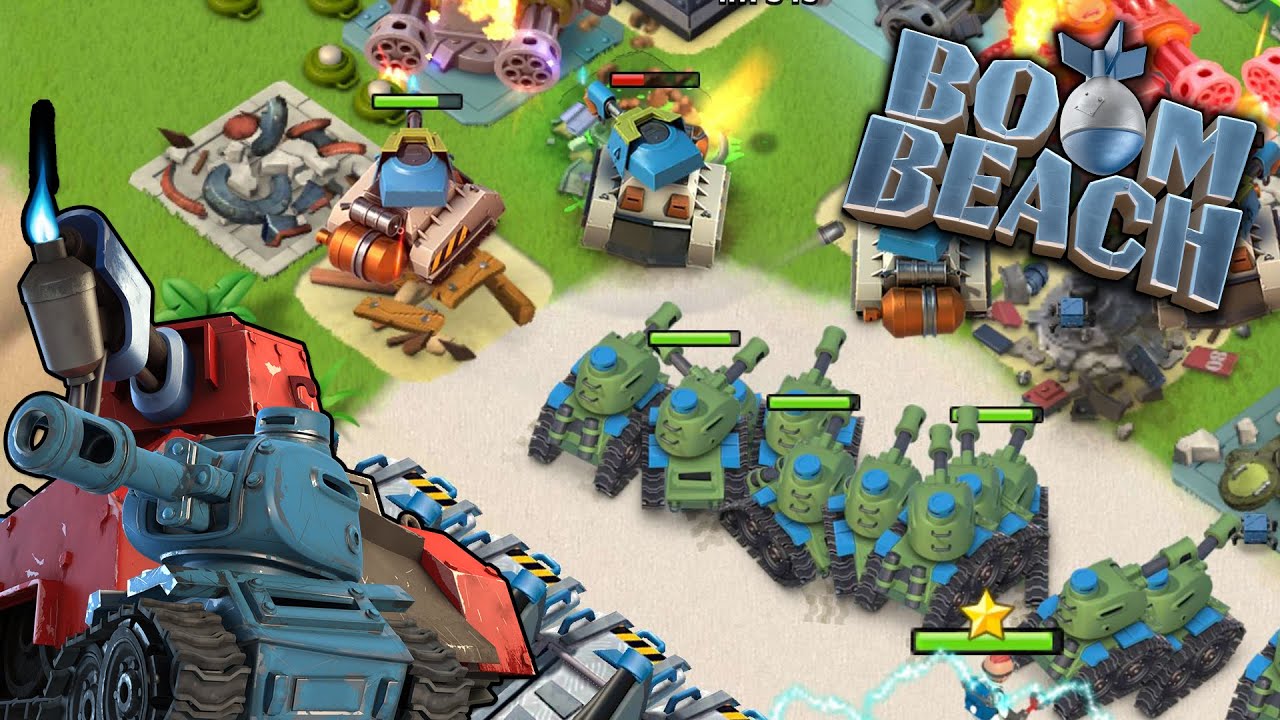 Je fais du Carboniseurs + Tanks sur Boom Beach ! ( à l'ancienne🔥)