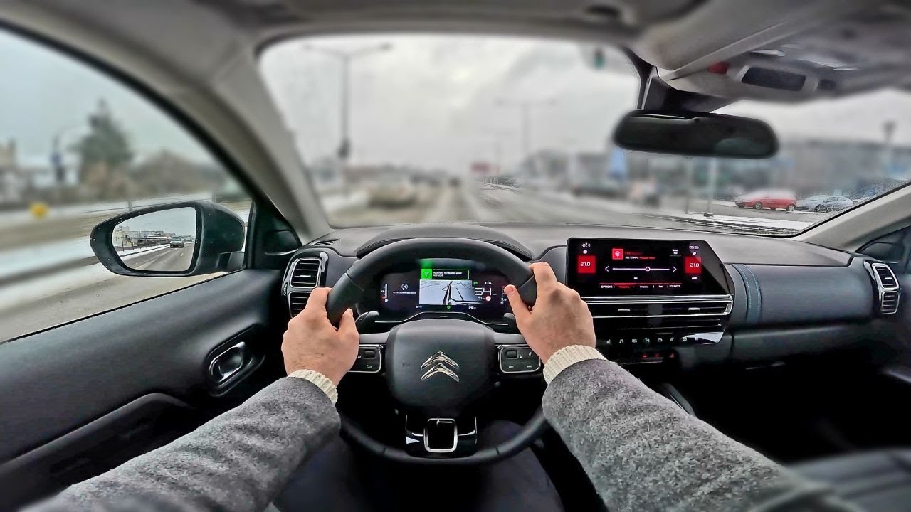 2022 Citroën C5 Aircross [ Shine 1.5l diesel 130hp ] POV Test Drive in winter time - part 2