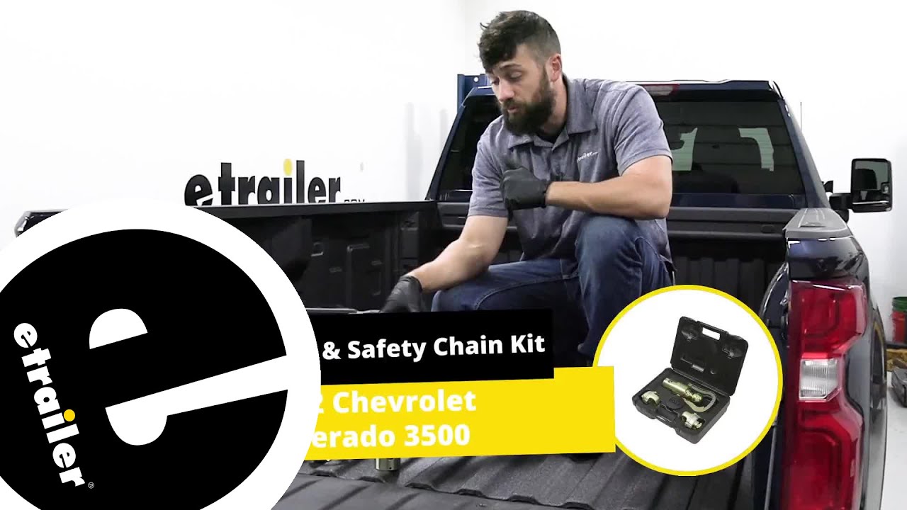 etrailer | B and W Gooseneck Hitch Safety Chain Kit Installation - 2022 Chevrolet Silverado 3500