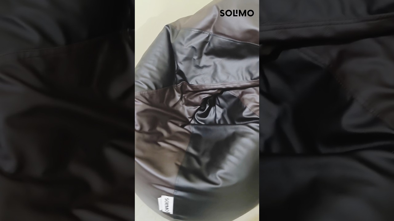 Amazon Brand Solimo Premium Faux Leather Bean Bag#jubinnautiyal #beanbag #beans #bagscollection