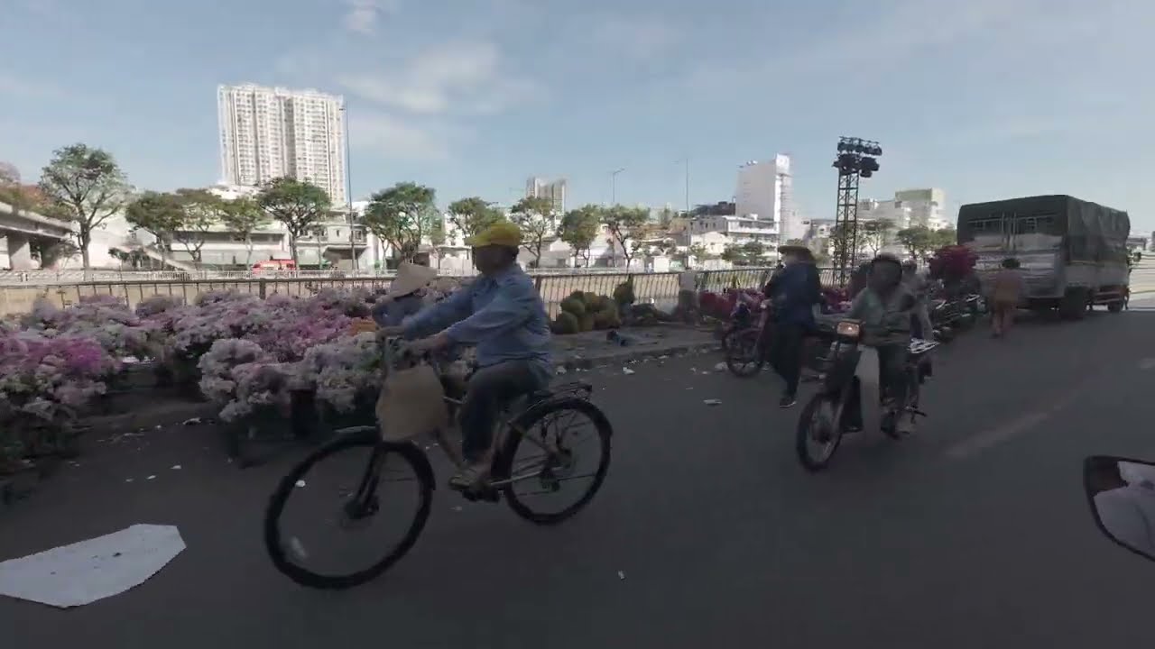 Dạo một vòng không khí sáng 30 tết , Đường từ Q8 sang Q7 ! Tết 2026